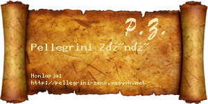 Pellegrini Zénó névjegykártya